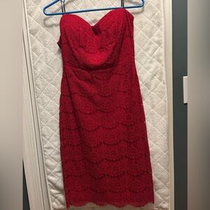 Forever 21 Red Lace Dress